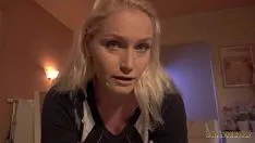 Play The young woman shows us that she can suck the client's dick in any pose or position