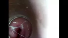 Jouer Grossin de 8 pouces de gode en verre rempli de grossesse