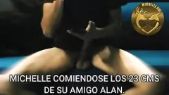 Reproduzir Pornstar curvilínea Michelle Swallows 23 cm da carne do amigo Alan